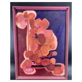 Framed artwork: mixed Media art 25" x 20"