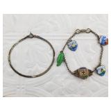 Sterling silver bracelet and sterling silver charm