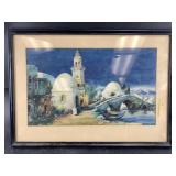 Framed artwork: 18" x 13"