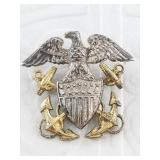 Sterling silver 10kt on sterling silver, pressed p