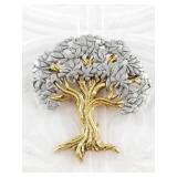 Gold and silver-tone brooch by JJ designer