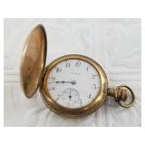 Elgin pocket watch, s/n 8703283  in a gold tone ca