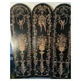 3 Paneled room divider hand made by Maitland Smith