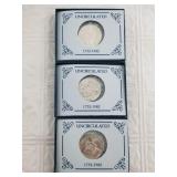 Three 1982 George Washington commemorative silver