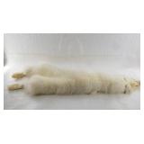 Arctic fox pelt without tail 38" long