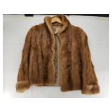 Ladies mink fur coat well worn. Size medium to lar
