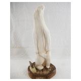 Charles Edwards vintage ivory carving of a mother