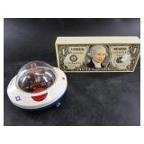 2 Fantastic vintage radios:  UFO and a dollar bill