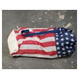 Lot of 4 American themed lawn stools