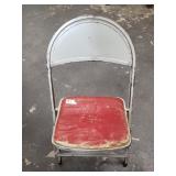 Metal folding chair