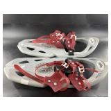 Pair of metal snow shoes