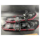 Pair of metal snow shoes