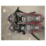 Pair of metal snow shoes