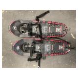 Pair of metal snow shoes