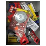 Various new in box tools and accessories