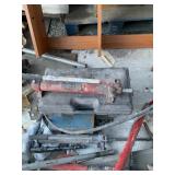 Two portable powered jacks auto collision repair k