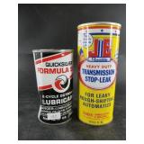 2 Vintage cans of auto fluids, both sealed, NO SHI