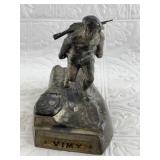 Beautiful antique ink well depicting a French WWI