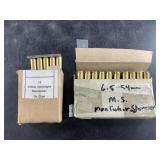 Lot of ammo:  36 Rounds of 6.5mm Mannlicher, 15 of