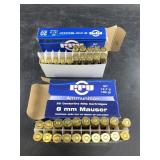 Lot of ammo:  30 Rounds of 8mm Mauser and 10 spent