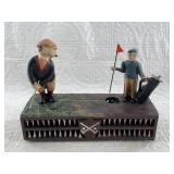 Contemporary cast iron coin bank