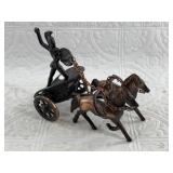 Copper figurine of an ancient Greek Charioteer