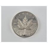 2015 Canadian $5 maple leaf, 1 troy oz .9999 fine