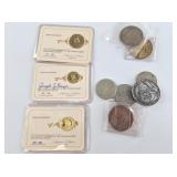 Lot with several Nevada $1 gaming tokens, etc.