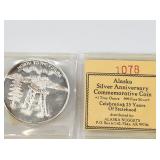 1984 1 Troy oz. .999 silver round Alaska