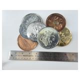7 Large "Coins"