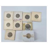 17 Silver war nickels at least 7 of which are BU