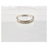 14kt White gold and diamond ring, size 10 1/2  tot