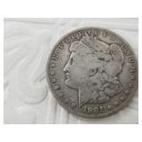 Morgan silver dollar 1901 O
