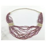 Statement necklace with many strands