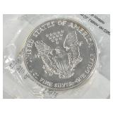 1988 Silver Eagle, unc. In a Littleton coin packag