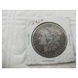 Morgan silver dollar 1892 O
