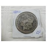 Morgan silver dollar 1884 O