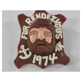 1974 Fur Rondy pin in excellent condition