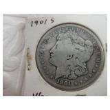 Morgan silver dollar 1901 S