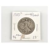 1920 S Walking Liberty half
