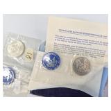 Two 1971 Eisenhower unc. Silver dollars both packa