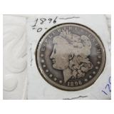 Morgan silver dollar 1896 O