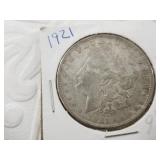 Morgan silver dollar 1921