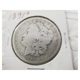 Morgan silver dollar 1891 O