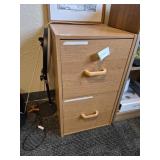 Small two drawer filing cabinet