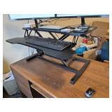 Standing desk conversion platform. This effortless