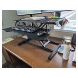 Standing desk conversion platform. This effortless