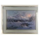 Tok Hmong signed and numbered print of a snow cove