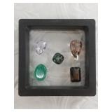 5 Large Semi-precious stones, cut and polished, ni