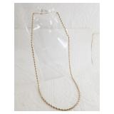 Very intricate dual tone sterling silver chain wit